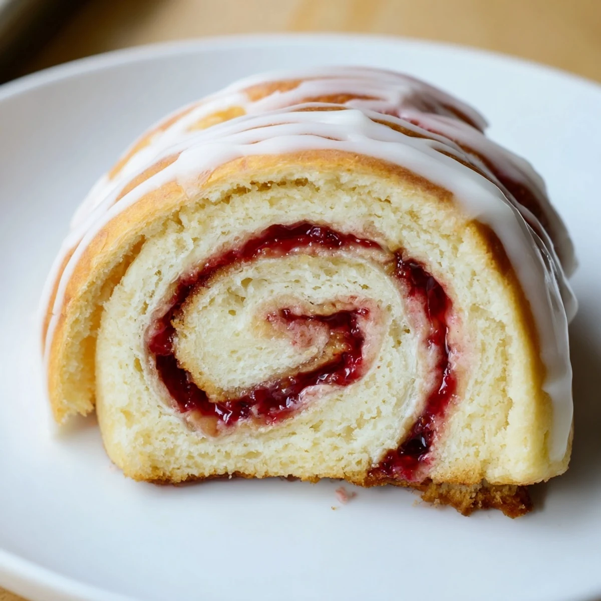 Soft, swirled Strawberry Shortcake Cheesecake Rolls with creamy cheesecake filling and bright red strawberries