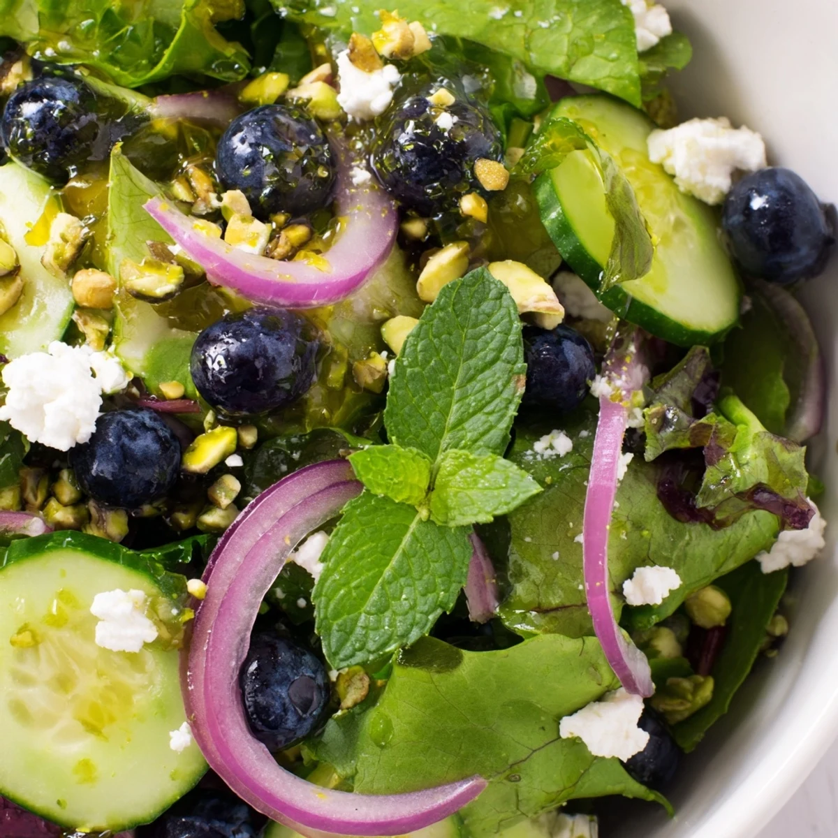 Blueberry Pistachio Spring Salad
