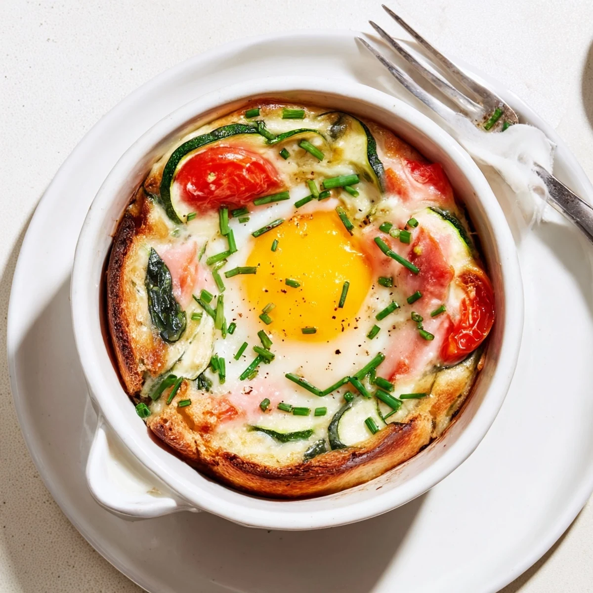 Baked Eggs Napoleon