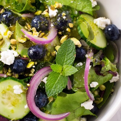Blueberry Pistachio Spring Salad