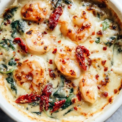 Low Carb Shrimp Tuscan Bake
