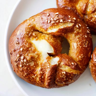 Mozzarella Stuffed Soft Pretzels