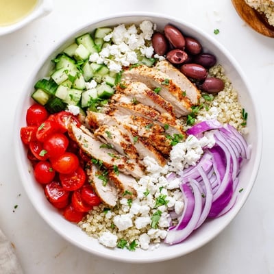 Mediterranean Chicken Quinoa Bowl